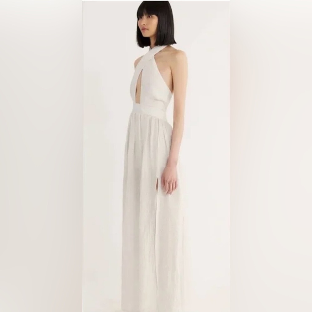 23.  Rumer Delphine Halter Maxi Dress